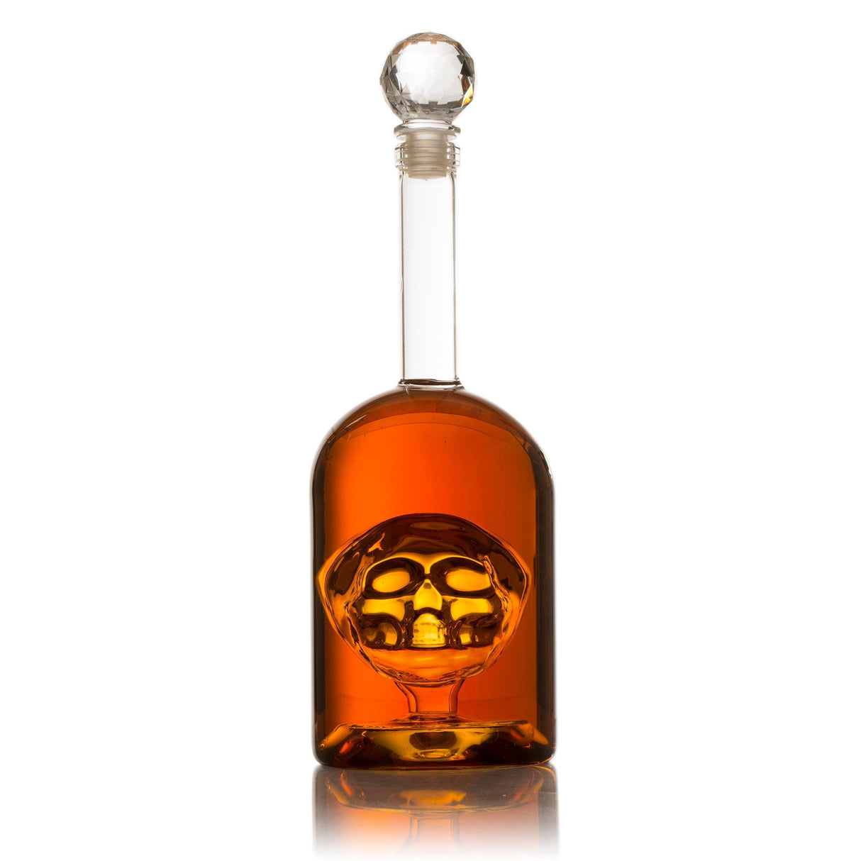 Skull Decanter in Bottler Skull Head by The Wine Savant 750ml, Skull Bottle Skull Face Enlarges with Whiskey, Tequila, Bourbon Scotch or Rum - Great Gift for Any Bar! by The Wine Savant - Vysn