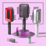 3D Self-cleaning Deluxe Rectangular Hair Brush by BimeBeauty