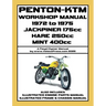 PENTON - KTM 1972-1975 JACKPINER 175cc - HARE 250cc - MINT 400cc WORKSHOP MANUAL AND PARTS MANUALS