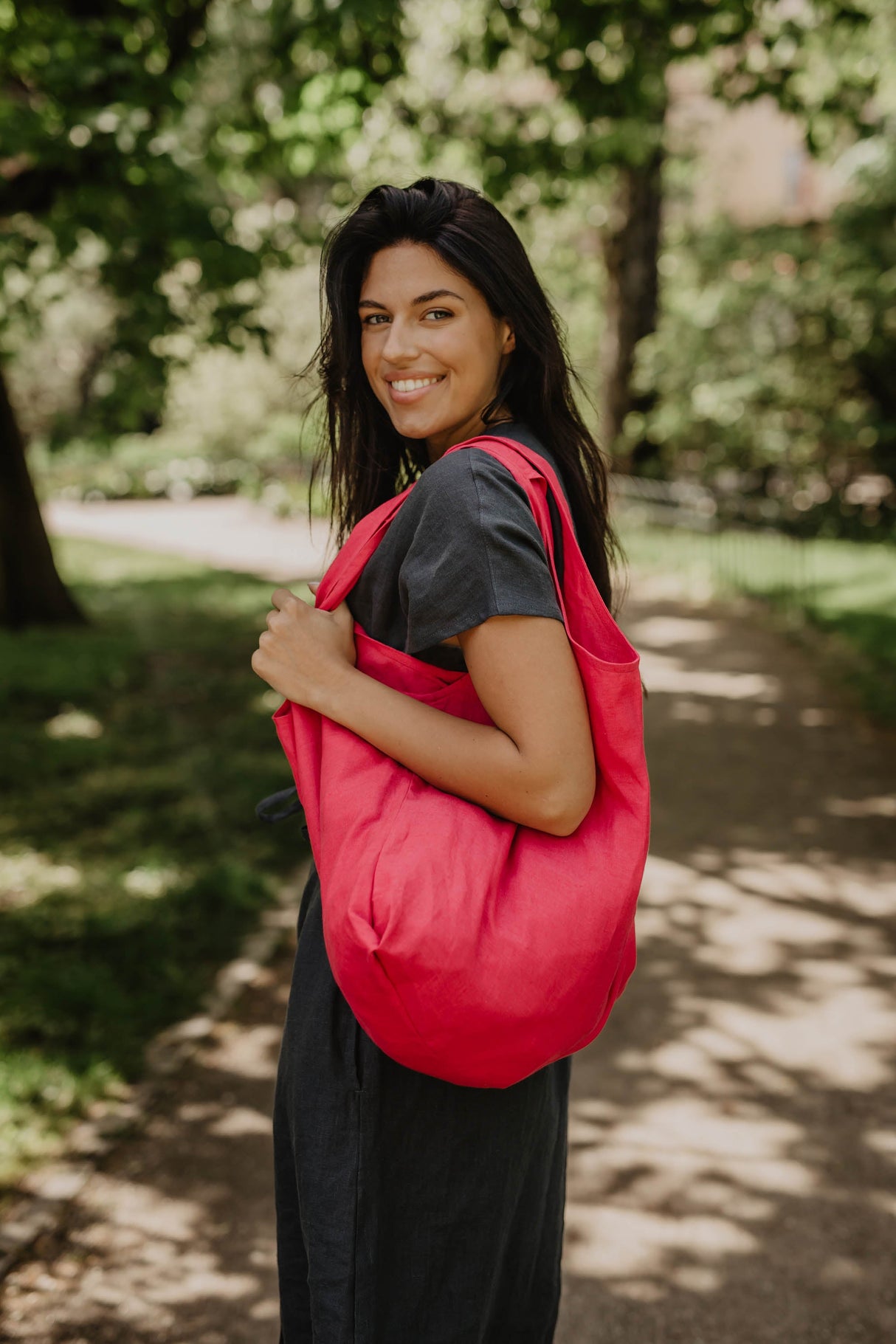 Linen tote bag by AmourLinen