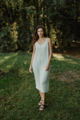 Linen long dress Jakarta by AmourLinen