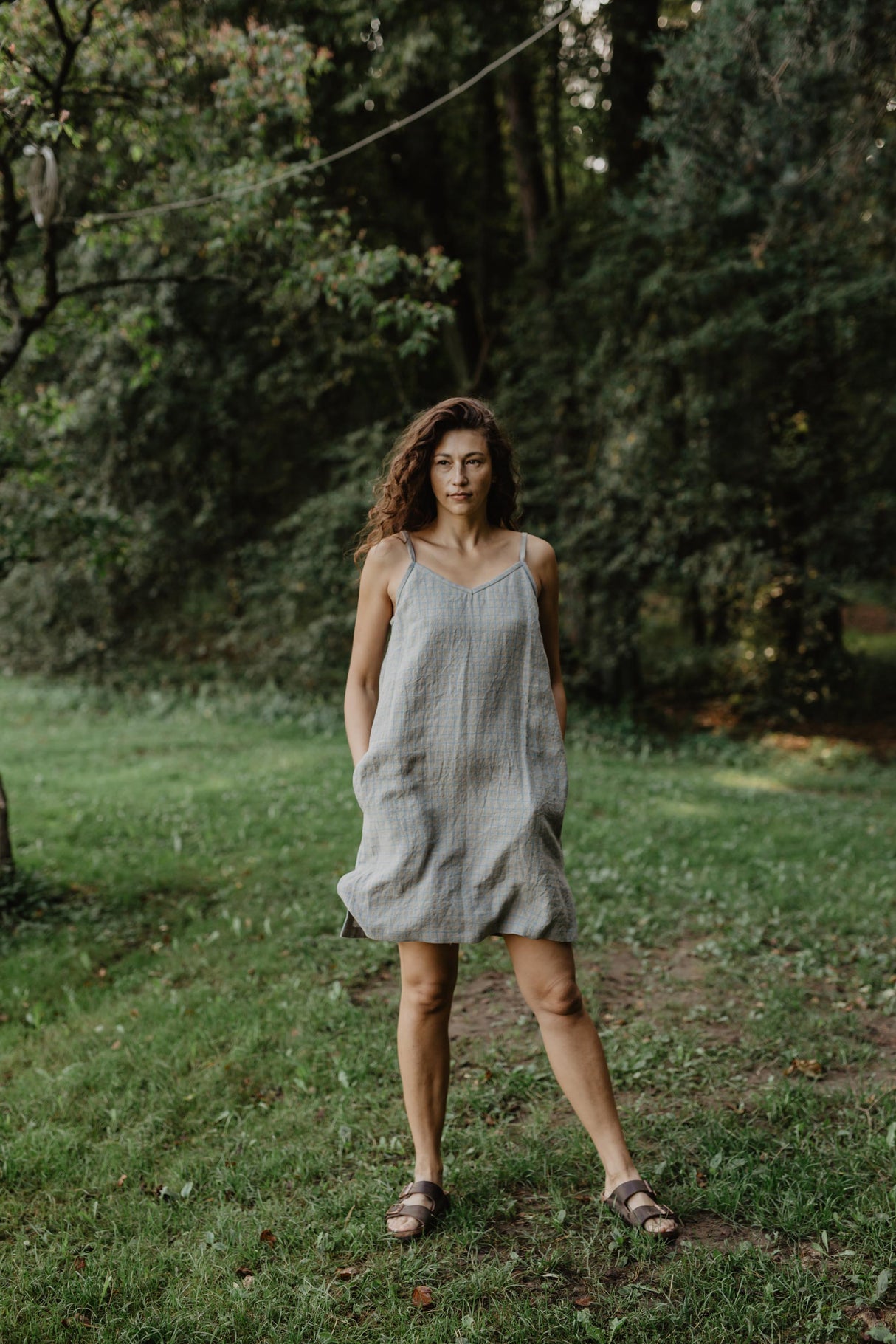 Linen slip dress ZOE by AmourLinen