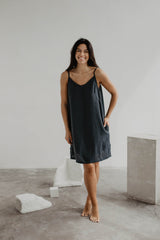 Linen slip dress ZOE by AmourLinen