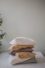 Linen pillowcase in Mustard by AmourLinen