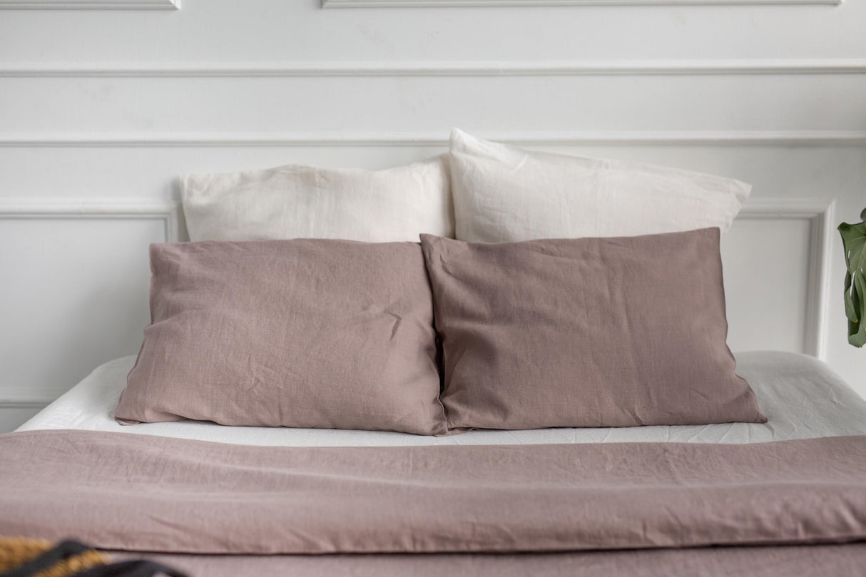 Linen pillowcase in Rosy Brown by AmourLinen