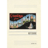 Vintage Lined Notebook Greetings from Washington, DC