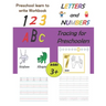 Preschool Learn To Write Workbook, Letters and Numbers Tracing for preschoolers: ABC and 123 Reading and Writing Practice Workbook for kids ages 3-5 w