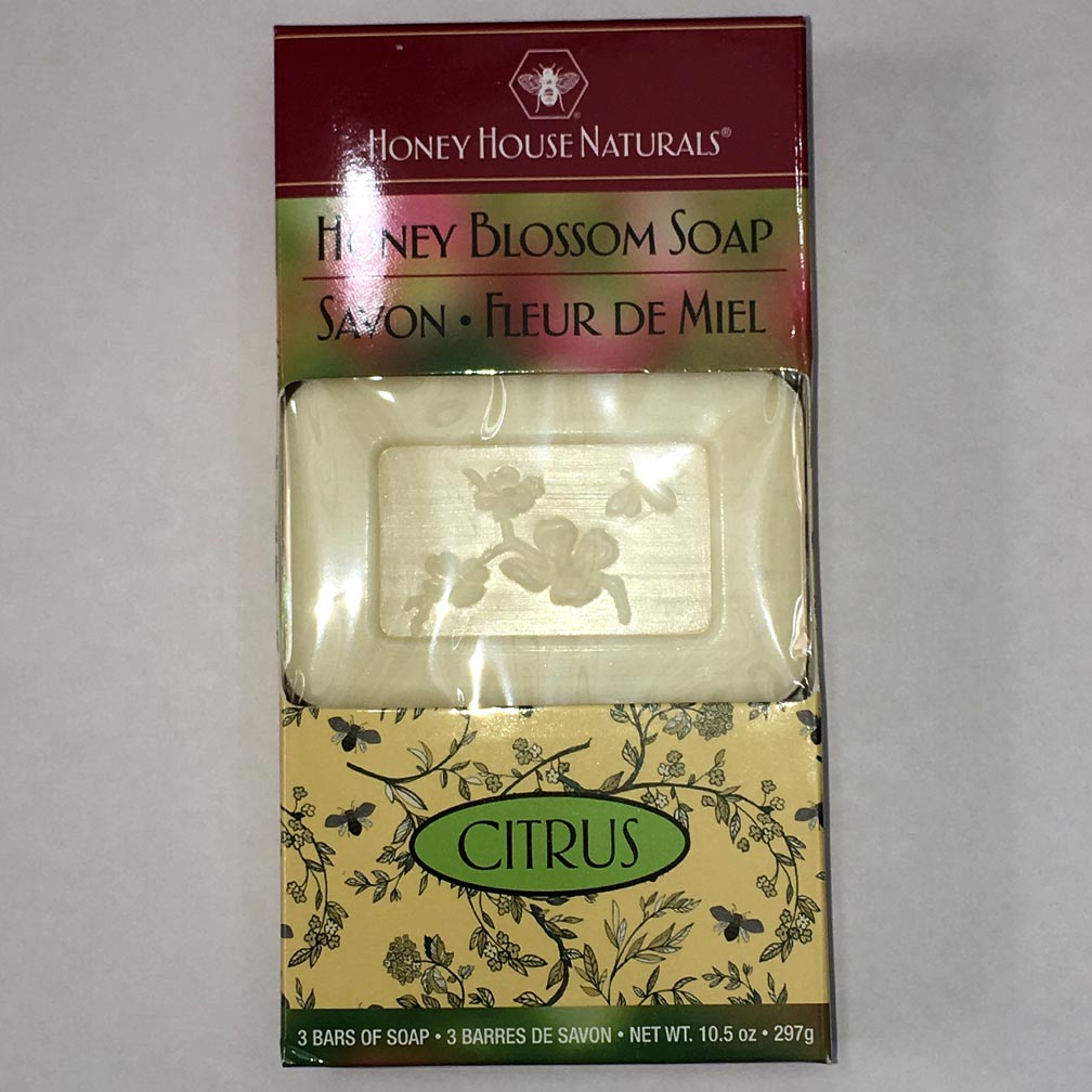 Honey House Honey Blossom Soap 3.5 Oz. Set of 3 - Citrus by FreeShippingAllOrders.com