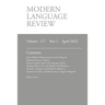 Modern Language Review (117: 2) April 2022