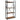 4 -Tier Industrial Open Storage Bookshelf-Coffee