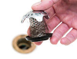 TubShroom Ultra (Stainless) Plus StopShroom® Plug Combo for Tub Drains by TubShroom.com