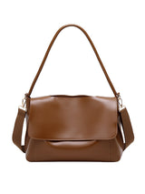 Casual Simple Chic Solid Color Shoulder Bag by migunica