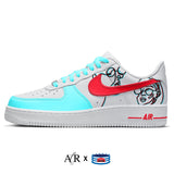 "3D Line Art" Nike Air Force 1 Low Shoes by Stadium Custom Kicks