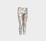 Oriental Pink flower Leggings by Stardust