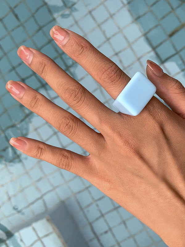 Original Stylish Resin 8 Colors Geometric Ring by migunica