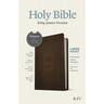 KJV Large Print Premium Value Thinline Bible, Filament Enabled (Leatherlike, Dark Brown Tile, Red Letter)