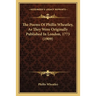 The Poems Of Phillis Wheatley, As They Were Originally Published In London, 1773 (1909)
