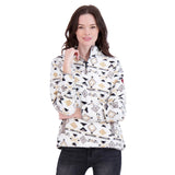 Canada Weather Gear Women's 1/4 Zip Aztec Printed Sherpa by PROOZY