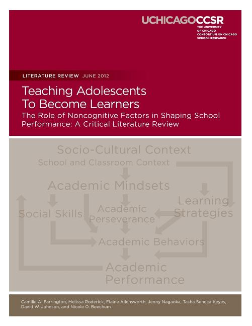 Teaching Adolescents To Become Learners The Role of Noncognitive Factors in Shaping School Performance: A Critical Literature Review - Paperback by Books by splitShops