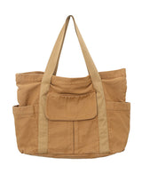 Simple Casual 3 Colors Canvas Big Pocket Bag by migunica