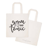 Gym and Tonic Cotton Canvas Tote Bag by The Cotton & Canvas Co.