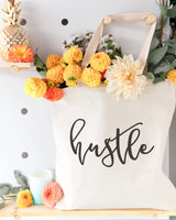 Hustle Cotton Canvas Tote Bag by The Cotton & Canvas Co.