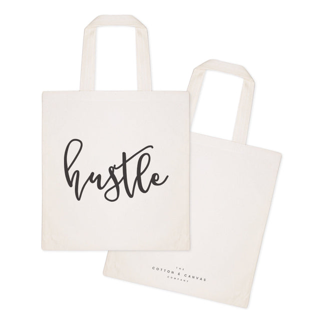 Hustle Cotton Canvas Tote Bag by The Cotton & Canvas Co.