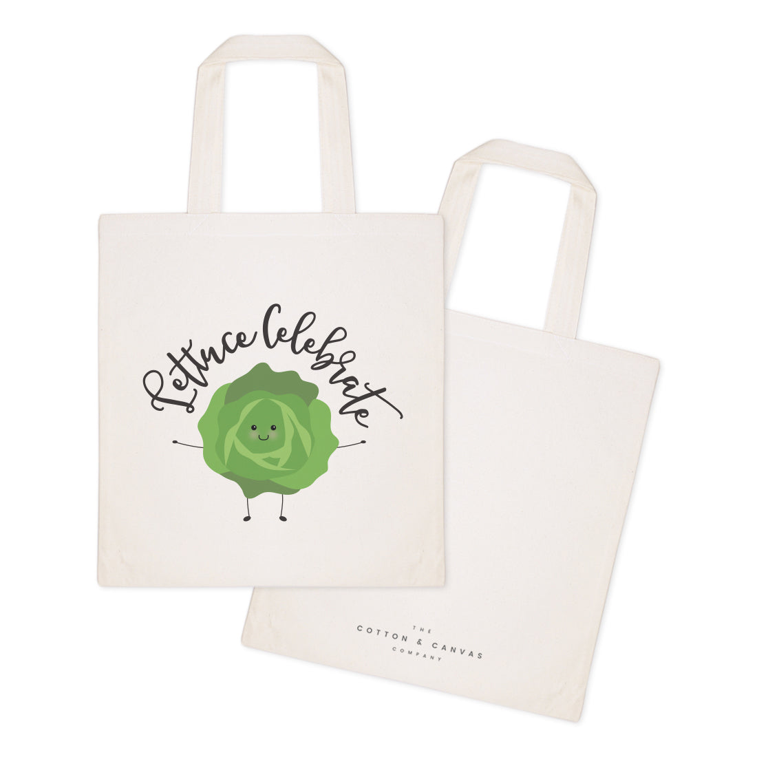 Lettuce Celebrate Cotton Canvas Tote Bag by The Cotton & Canvas Co.