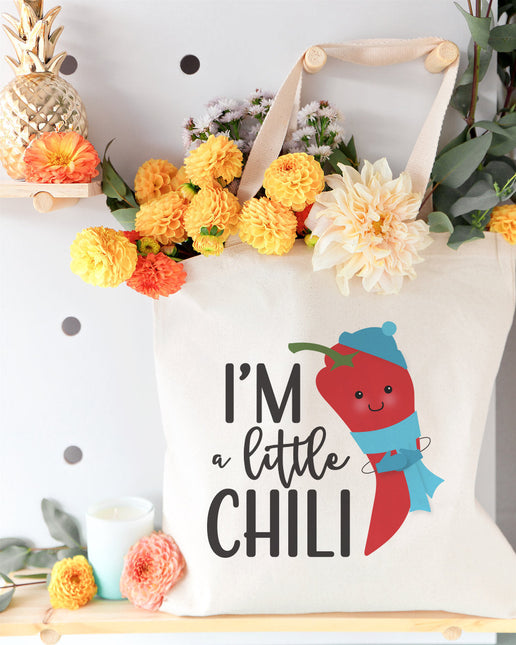 I'm A Little Chili Cotton Canvas Tote Bag by The Cotton & Canvas Co.