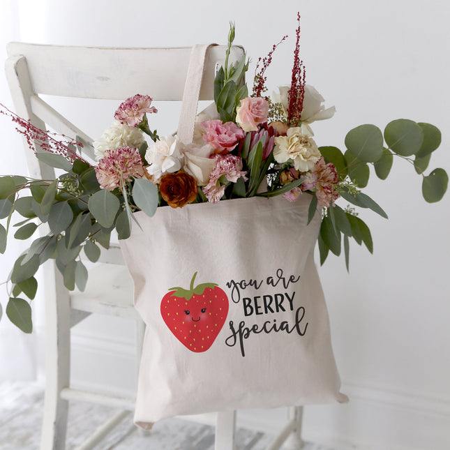 You Are Berry Special Cotton Canvas Tote Bag by The Cotton & Canvas Co.