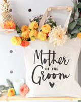 Mother of the Groom Wedding Cotton Canvas Tote Bag by The Cotton & Canvas Co.