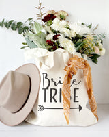 Bride Tribe Wedding Cotton Canvas Tote Bag by The Cotton & Canvas Co.