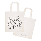 Bride Squad Wedding Cotton Canvas Tote Bag by The Cotton & Canvas Co.