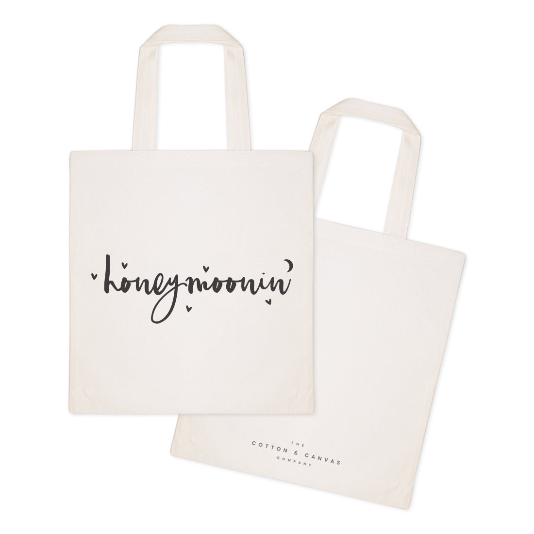 Honeymoonin' Wedding Cotton Canvas Tote Bag by The Cotton & Canvas Co.