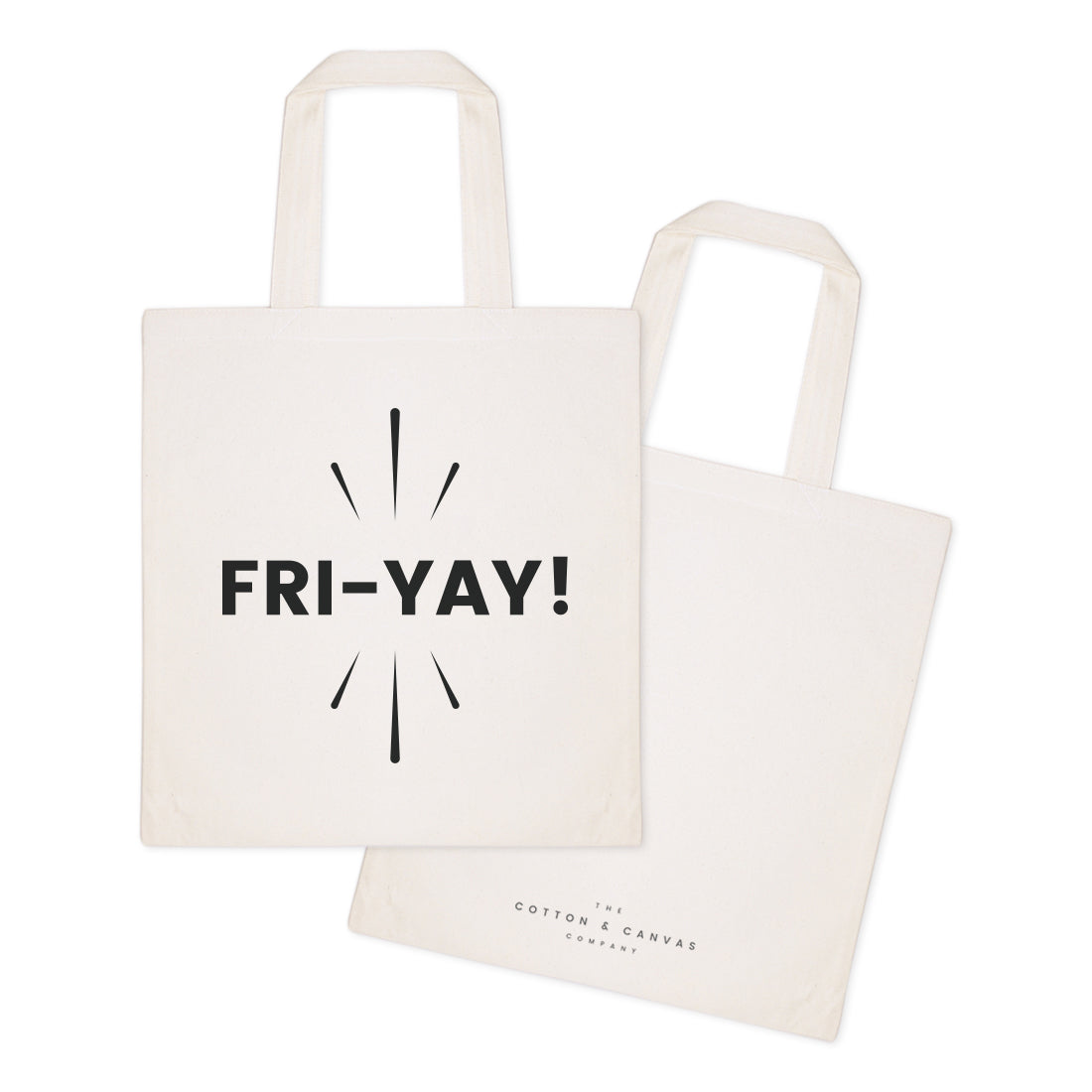 Friyay Weekend Cotton Canvas Tote Bag by The Cotton & Canvas Co.