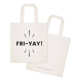 Friyay Weekend Cotton Canvas Tote Bag by The Cotton & Canvas Co.