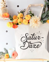 Saturdaze Weekend Cotton Canvas Tote Bag by The Cotton & Canvas Co.