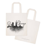 Chicago Cityscape Cotton Canvas Tote Bag by The Cotton & Canvas Co.