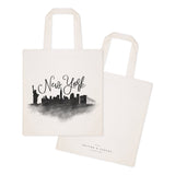 New York Cityscape Cotton Canvas Tote Bag by The Cotton & Canvas Co.