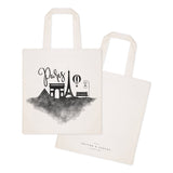 Paris Cityscape Cotton Canvas Tote Bag by The Cotton & Canvas Co.