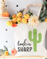 Lookin' Sharp! Cotton Canvas Tote Bag by The Cotton & Canvas Co.