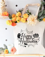 Happy Halloween Cotton Canvas Tote Bag by The Cotton & Canvas Co.