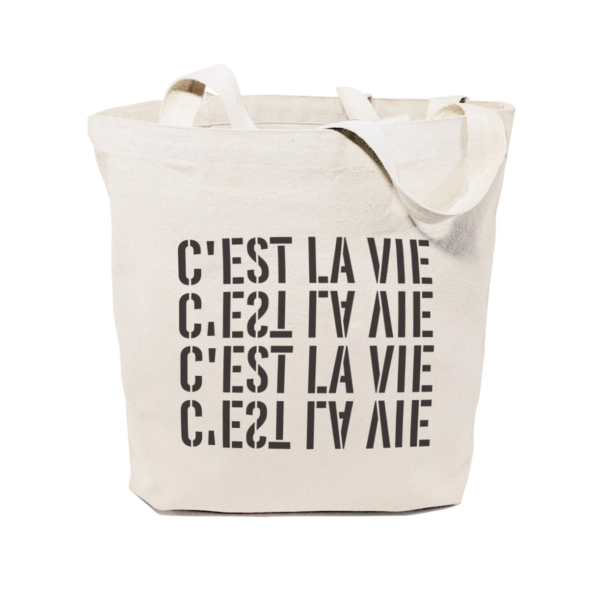 C'est La Vie Cotton Canvas Tote Bag by The Cotton & Canvas Co.