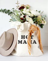 Hot Mama Cotton Canvas Tote Bag by The Cotton & Canvas Co.