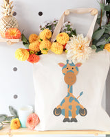 Giraffe Cotton Canvas Tote Bag by The Cotton & Canvas Co.