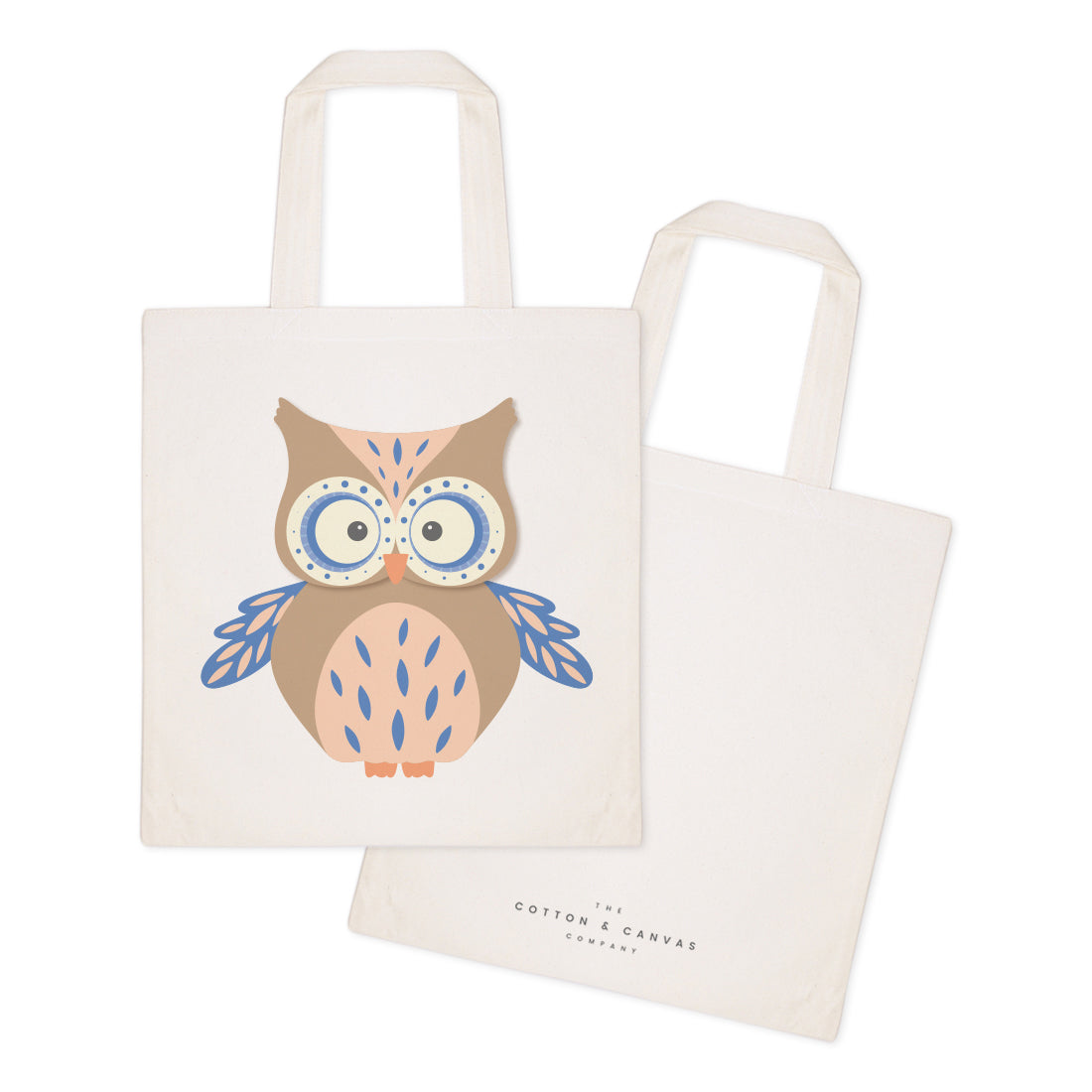 Owl Cotton Canvas Tote Bag by The Cotton & Canvas Co.