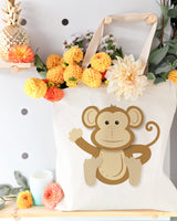 Monkey Cotton Canvas Tote Bag by The Cotton & Canvas Co.