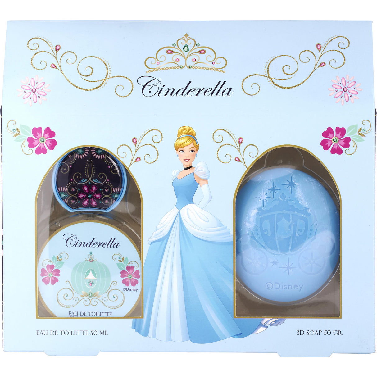 CINDERELLA by Disney - EDT SPRAY 1.7 OZ & 3D SOAP 1.7 OZ - Women