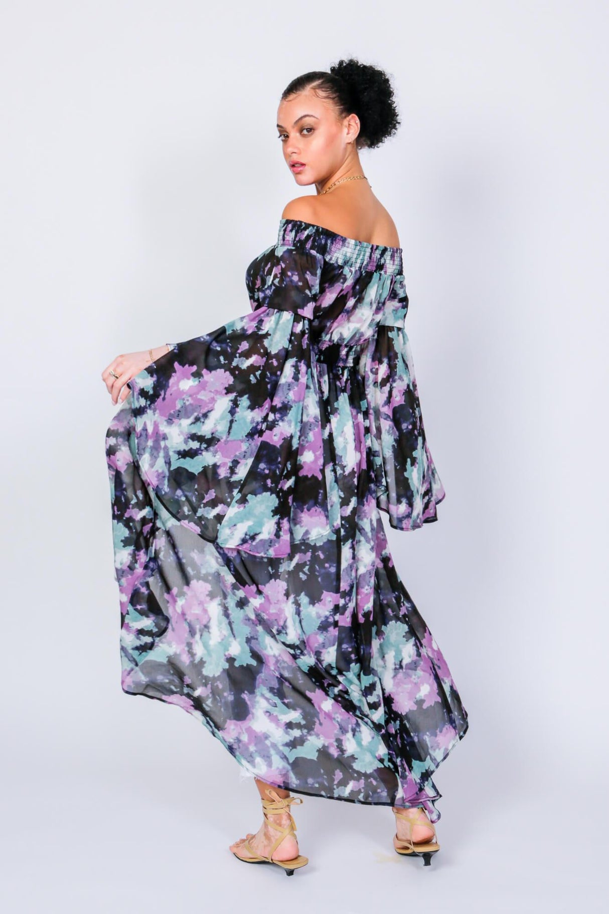 Hendrix Off The Shoulder Duster by LUVMEMORE