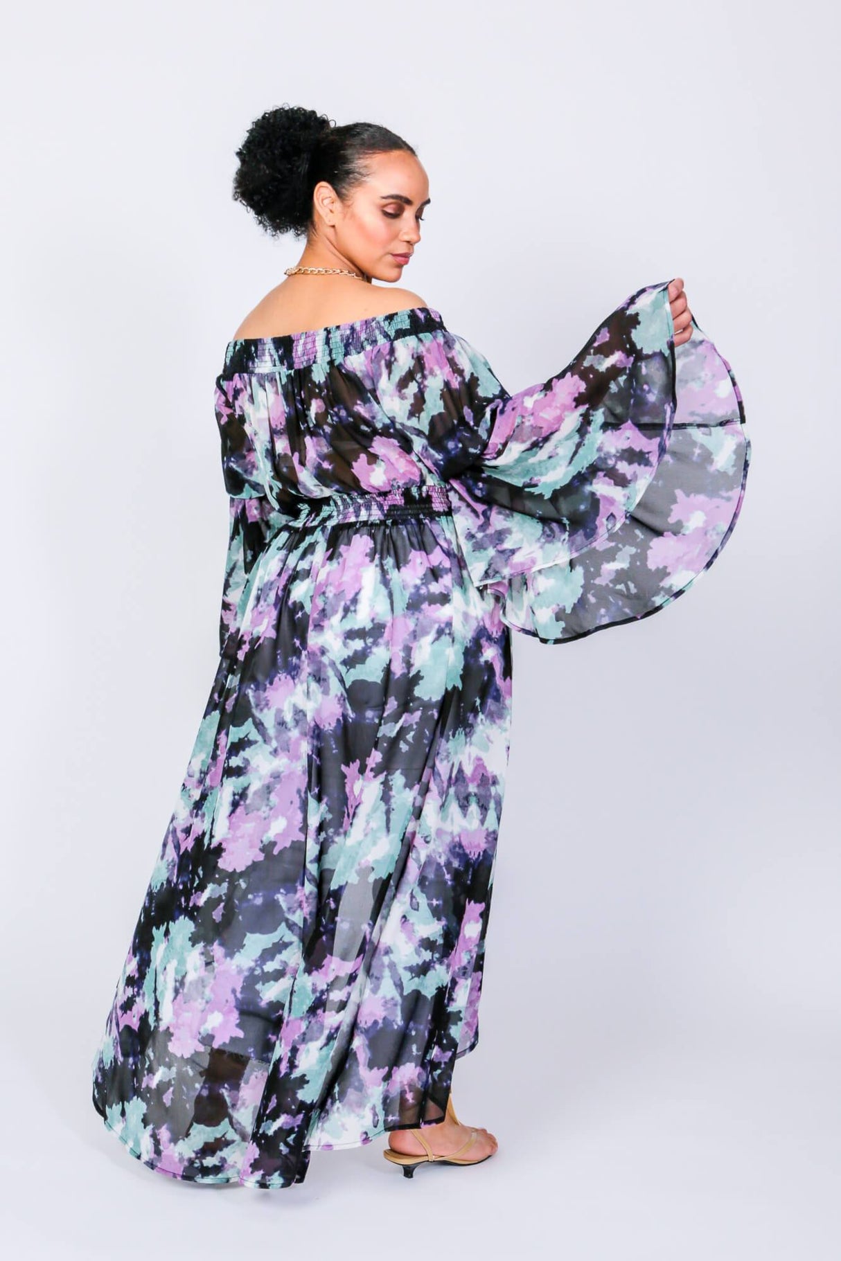 Hendrix Off The Shoulder Duster by LUVMEMORE